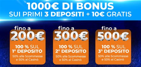 1000€ Bonus di Benvenuto .